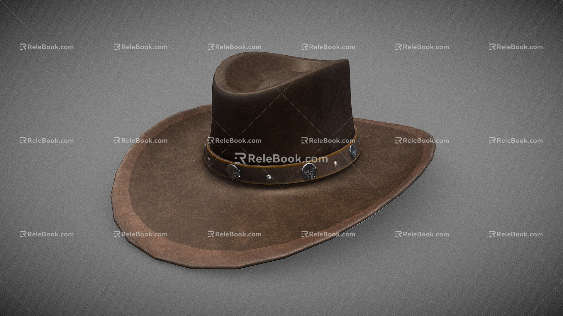 Modern cowboy hat 3d model