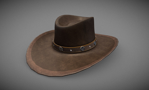 Modern cowboy hat 3d model