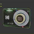 Compact Digital Camera With 5X Optical Zoom Lens And Sleek Metallic Finish Design