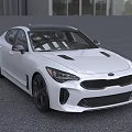 Sleek White Kia Sedan With Sporty Design Black Roof And Black Wheels