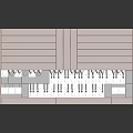 Classic Vintage Lego Built Organ Musical Instrument With Keyboard Pedals And Wooden Design
