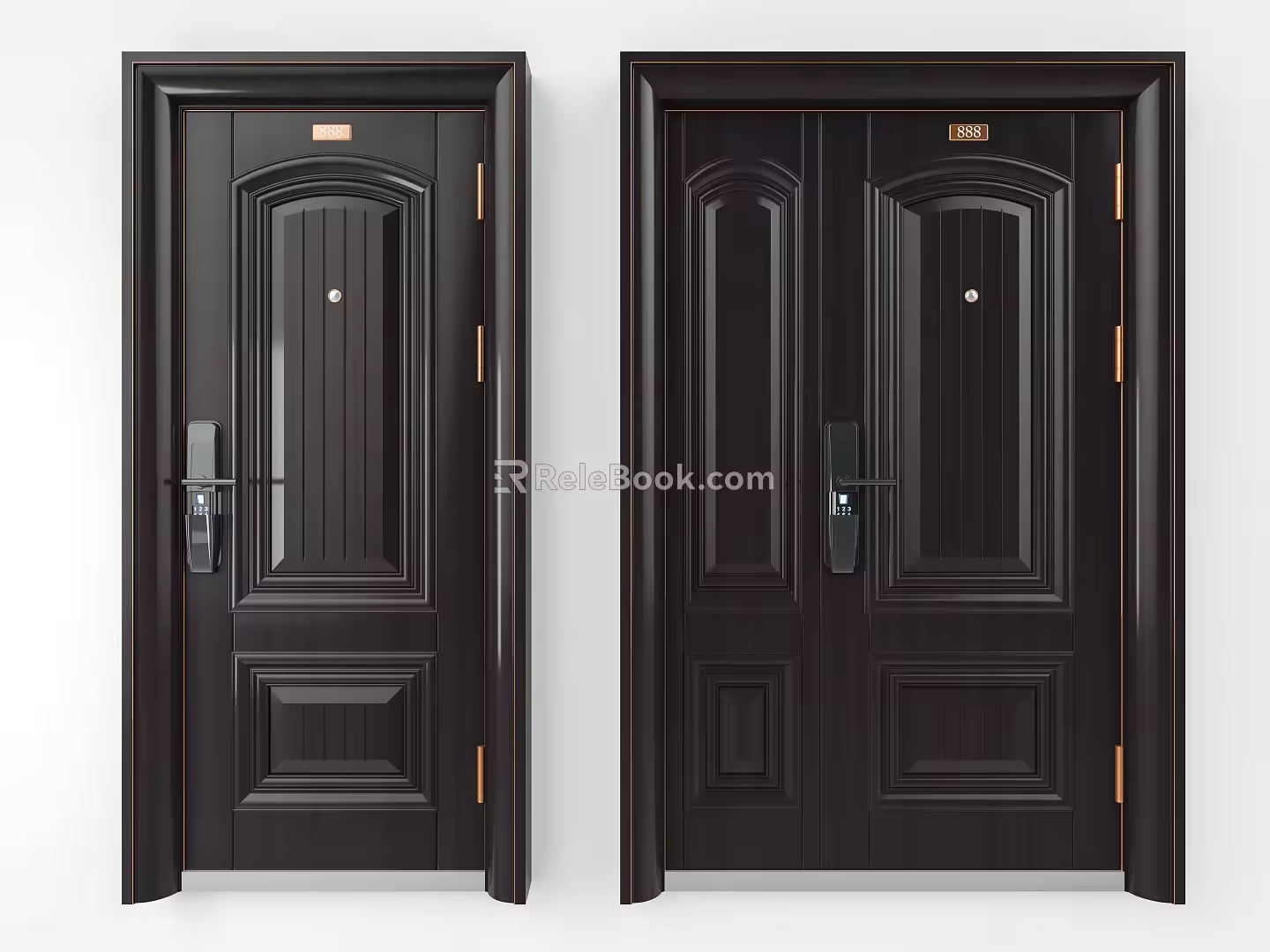 Modern security door 3d model