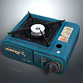Sundburst Portable Blue Gas Stove Kitchen Appliance for Efficient Cooking With Control Knob