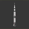 Cosmic Space Rocket Model With Detailed Aerodynamic Structure For Aerospace Exploration