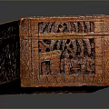 Artistic Traditional Wooden Carved Ornament Decoration Set With Intricate Patterns