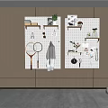 Modern hole board 3d model