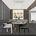 Modern High End Real Estate Sales Office With Full Glass Facade And Elegant Comfortable Interior