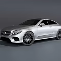 Silver Mercedes Benz Coupe Car With Sleek Exterior Design And Stylish Alloy Wheels