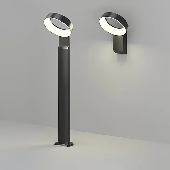 wall lamp street lamp lighting lamp black street lamp 3d model