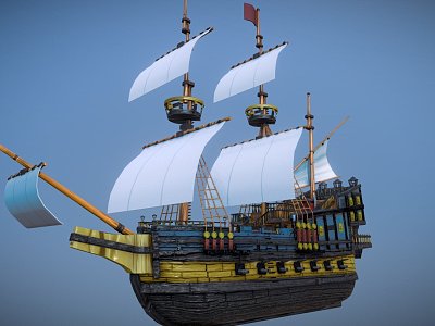 pirate ship destroyer model