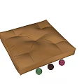 Soft Velvet Tufted Floor Cushions in Various Colors for Home Decoration