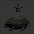 Hliquor jug turtle wine jug iron jug iron jug realistic 3d model