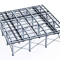 Durable Industrial Steel Frame Structure For Building Construction Support System