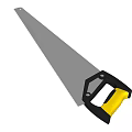 Professional Hardware Hand Saw with Gray Blade Yellow Black Handle for Woodworking DIY