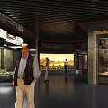 Historical Museum Exhibition Hall With 950 Year Old Artifacts And Display Cases