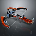 Crossbow Mechanical Crossbow Shift Bow and Arrow Shoot Far Equipment Weapons High-tech Crossbow 3d model