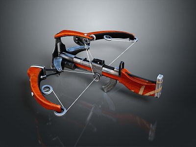 Crossbow Mechanical Crossbow Shift Bow and Arrow Shoot Far Equipment Weapons High-tech Crossbow 3d model