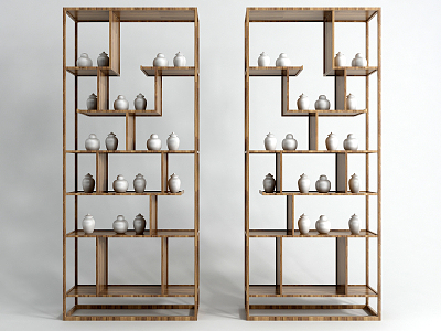 New Chinese Antique Rack 3d model