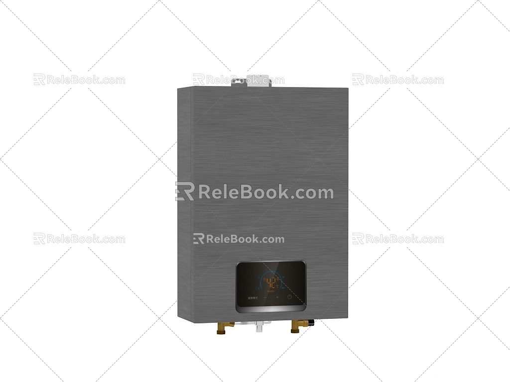 gas water heater 3d model