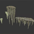 Natural Cave Rock Formations With Icicle Like Drip Stones And Textured Surfaces
