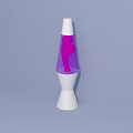 Modern Sleek Design White Lava Lamp With Purple Liquid For Home Decor