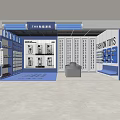 Modern Digital Store Interior With Electronic Products Display Shelves And Bright Lighting 3d model
