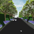 Luxury Entrance Gate Surrounded by Lush Green Trees and Water Feature With Modern Design