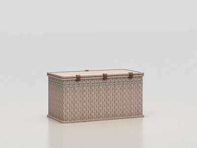 Modern Simple Rattan Box 3d model