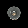 Ancient Greek Wine Amphora With Painted Figures And Plant Motifs On Black Background