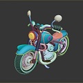 Motorcycle Two-wheeled Motorcycle Cross-country Motorcycle Road Race Motorcycle Motor Vehicle Transport 3d model