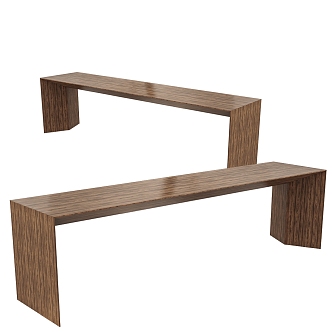 Modern bench 3d model