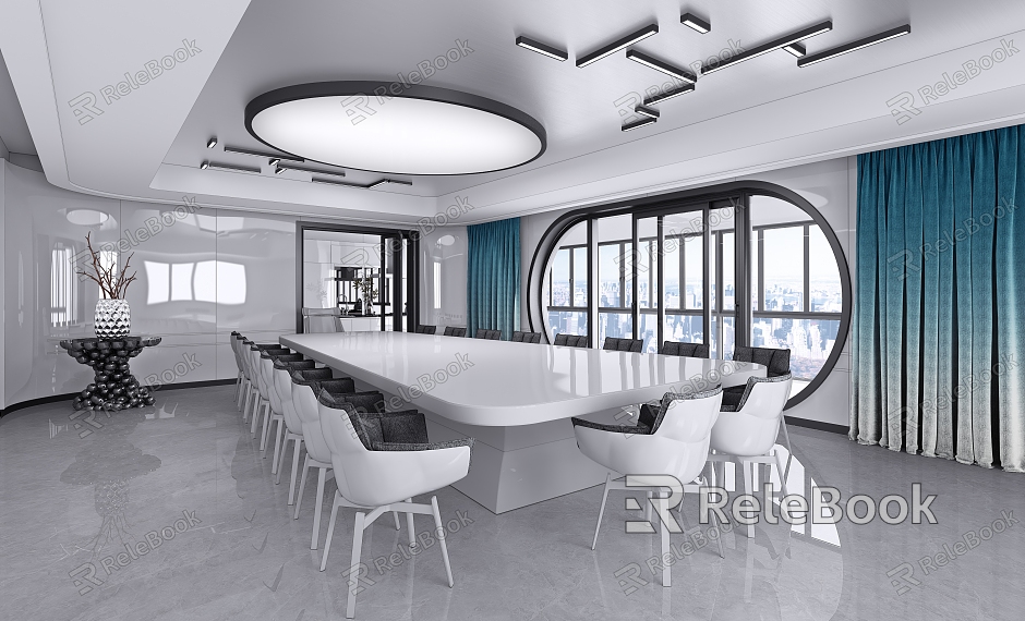 Modern Meeting Room Meeting Restaurant model