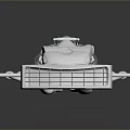 3D Rendered Tire With Intricate Tread Pattern And Steel Hub Design For Vehicles