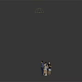 Group of People Standing Together in Casual Outfits on Reflective Black Floor