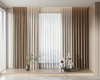 Modern Curtains 3d model