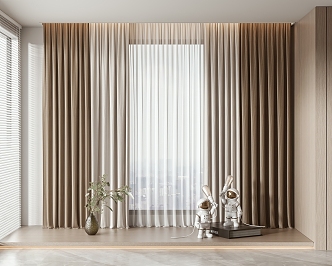 Modern Curtains 3d model