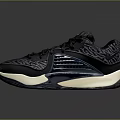 Black Sports Shoes With White Sole And Textured Upper Design For Men