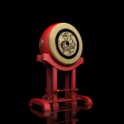 Chinese Drum 3d model