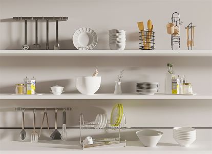 Modern Kitchen Supplies 3d model