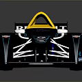 Sleek Black Renault Formula 1 Race Car With Qualcomm Shell Sponsors And Aerodynamic Design