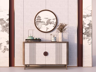 New Chinese Sideboard 3d model