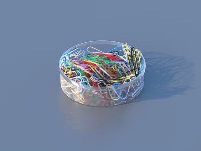 Pin sketch office supplies 3d model