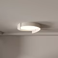 Modern Lighting Combinations With Beige And Gray Circular Ceiling Mounted And Hanging Designs 3d model
