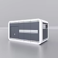 Modern Space Capsule With Gray And White Exterior Compact Structure And Panels