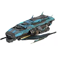 Futuristic Blue Fighter Jet With Sleek Aerodynamic Design Advanced Weapon Systems And Detailed Structure