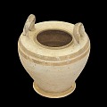 Vintage Pottery Pot Old Jar Ceramic Utensils Clay Pottery Pot Broken Jar 3d model