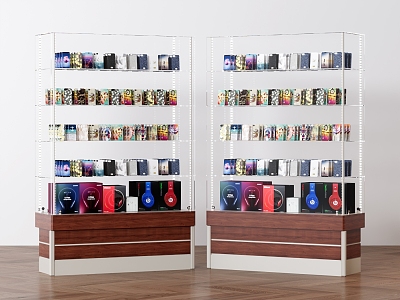 Electronic Products Display Cabinet Mobile Phone Case Shelf Digital Products Rack Headset Shelf model