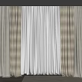 Elegant Layered Curtains With Textured Fabric And Sheer White Panels For Modern Window