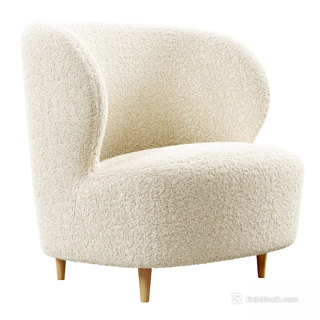 Soft Beige Inflatable Sofa With Comfortable Design For Home And Garden Use 3d model