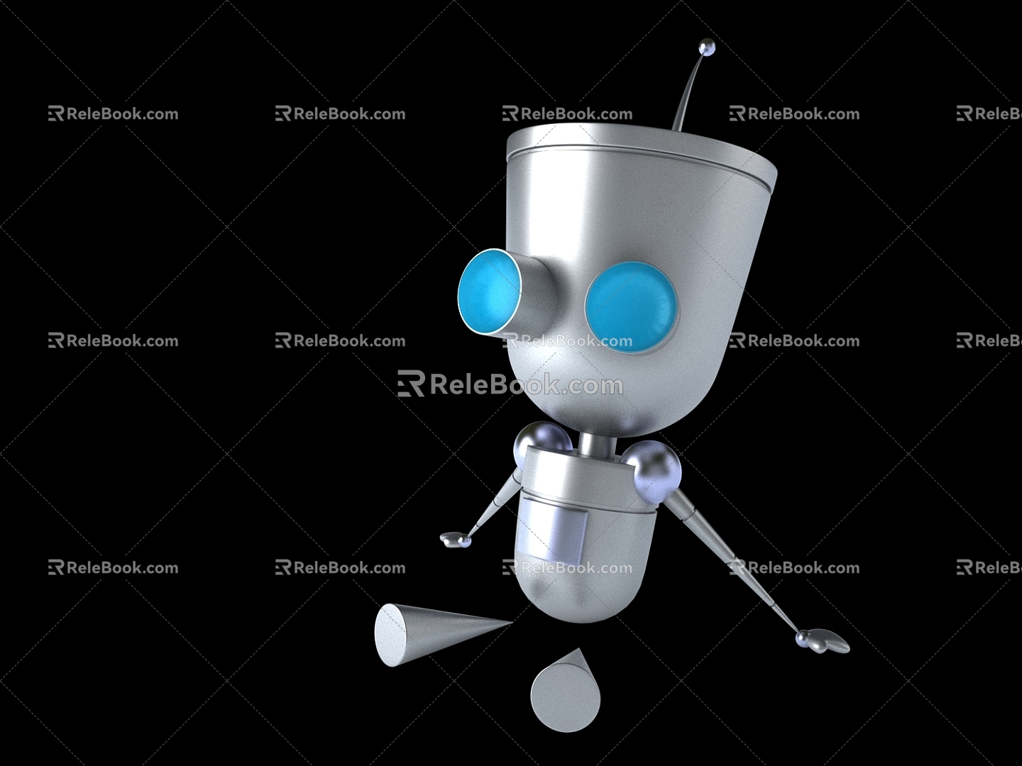 Robot teacup robot 3d model